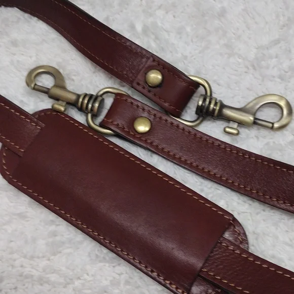 Brown Leather Shoulder Strap Adjustable 40 1/2"-46" L x 1" W #135-44 - Picture 14 of 16